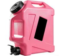 Tanica Acqua 12L con Rubinetto HDPE per portatile Tanica Acqua | Rubinetto stabile, flusso controllato, per accesso per facile, 12 litri, attività outdoor(Pink 12L)