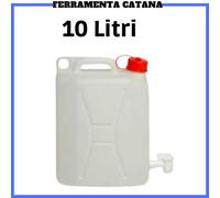 tanica acqua con rubinetto per alimenti 10 20 litri vino olio di plastica hdpe