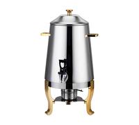 tanica acqua Dispenser for bevande calde da 13 litri, contenitore for urna da caffè in acciaio inossidabile, dispenser for bevande calde for succhi di tè, caffè al latte erogatore(Gold)