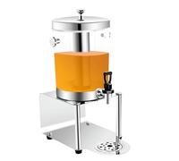 tanica acqua Dispenser for bevande Dispenser for bevande calde e fredde con contenitore for il ghiaccio e vaschette raccogligocce in acciaio inossidabile for buffet di feste erogatore(8L)