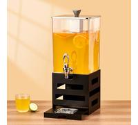 tanica acqua Dispenser for bevande Dispenser for bevande con supporto e nucleo di ghiaccio - Server for bevande fredde for feste ed eventi Nero erogatore(Color2,15L)