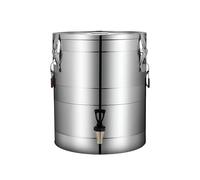 tanica acqua Dispenser for bevande in lattina for latte con rubinetto Contenitore for alimenti con secchio con coperchio sigillato con chiusura in acciaio inossidabile erogatore(100L)