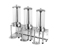 tanica acqua Distributore di bevande da 3 litri con nucleo centrale di ghiaccio e vassoi antigoccia Dispenser di bevande fredde in acciaio inossidabile for la festa erogatore(9L)