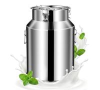 Tanica Acqua in Acciaio Inox, Contenitore Alimentare con Rubinetto per Vino