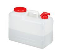 TANICA ACQUA POTABILE 15 L CON RUBINETTO E COPERCHIO A VITE CONTENITORE UTILITÀ