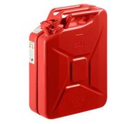 Tanica benzina 20L ROSSO metallo tanica carburante RAL 3020 TÜV testata ONU auto