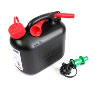Tanica Benzina 5 L Con Sicherheits-Einfüllsystem Nero/Verde Beccuccio per Olio