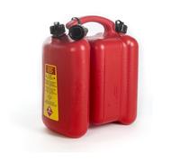 Tanica benzina in plastica (HDPE), doppio serbatoio capacità 6 + 3 Lt