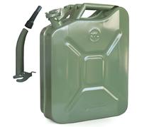 Tanica benzina per carburante diesel 5 10 20 lt in metallo verde militare
