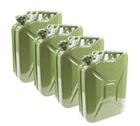 Tanica Benzina Tanica Carburante Metalkanister 4x 20l Verde Oliva Benzina Diesel