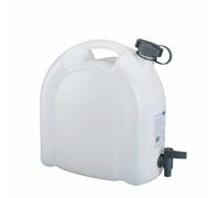 Tanica-bidon d'acqua pressol in polietilene trasparente con tappo e rubinetto da