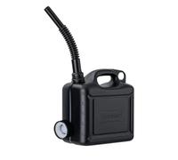 Tanica benzina nera 5 litri UN Hd-pe - compatibile qualità tedesca E10...