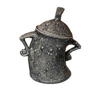 Tanica con , bicchieri per caffè, tè, zucchero, spezie