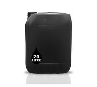 Tanica da 20 l, contenitore impilabile approvato dalle Nazioni Unite + tappo antimanomissione, perfetto per la conservazione di liquidi d'acqua, colore nero