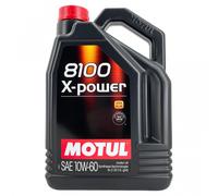 Tanica da 5 Lt Motul 8100 X-Power 10W-60 Acea A3/B4