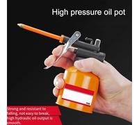 Tanica di olio per pompa meccanica trasparente con grilletto di pompaggio facile e materiale metallico per la lubrificazione di varie parti automobilistiche e industriali (300ml)