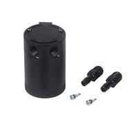 Tanica di raccolta olio a 2 porte in alluminio con deflettore 50 Separatore olio in bronzo con staffa di montaggio Uscita ingresso 3/8 NPT Capacità 400 ml per PCV CCV