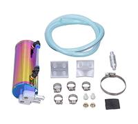 Tanica di raccolta olio universale in lega di alluminio, serbatoio di raccolta olio 350 ml con indicatore tubo trasparente, serbatoio olio sfiato per protezione motore, tanica