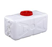 Tanica for acqua addensata da 25 litri - Serbatoio for quadrato orizzontale in plastica bianca resistente