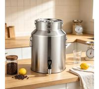 Tanica in Acciaio Inox per Vino e Olio Recipiente con Maniglia