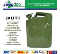 Tanica In Lamiera Per Carburanti E Liquidi Infiammabili Vari LT