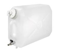 Tanica in plastica, con rubinetto in metallo e dispenser porta sapone 25L Camion