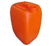 Tanica in plastica (HDPE), capacità 20 Lt, sovrapponibile e omologata ADR/ONU, peso 990 gr, tappo a vite e sigillo (esclusi), colore arancione