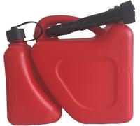Tanica In Plastica Omologata Per Carburante Doppio Uso Lt. 2+5 Giardinaggio e a