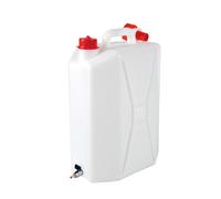 Tanica in polietilene con rubinetto in metallo - 15 L - Verticale
