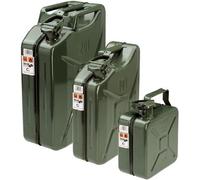 TANICA METALLO TIPO MILITARE OMOLOGATA PER BENZINA DIESEL ANTISCOPPIO 5/10/20 L