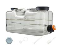 Tanica Neutro Rubinetto Elegante | Portatile, Tanica D'acqua con Rubinetto, Trasparente, Contenitore, per Campegg, di Auto, Emergenza, campeggiatori