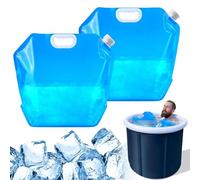 Tanica per Acqua Pieghevole da 10 L,2 Pz Taniche Pieghevoli Acqua Potabile,10 Litri Contenitore per Acqua Pieghevole,Contenitori Pieghevoli per Acqua Senza BPA per Campeggio, Picnic, Ripostiglio
