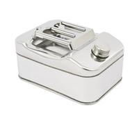 Tanica per benzina da 10 l, in acciaio inox, con tubo