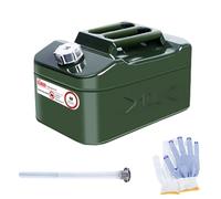 Tanica per benzina da 10 l, in metallo, fino a 4 volte più veloce rispetto alle taniche tradizionali, per benzina e diesel, certificata ONU