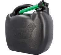 Tanica per carburante, per tutti i tipi, con omologazione ONU, con beccuccio da 20 l, in plastica nera