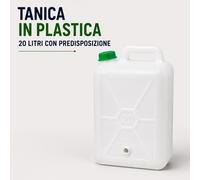 Tanica Plastica Alimentare HDPE 5-30 Litri Tappo Maniglia Beccuccio Vari Modelli
