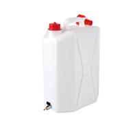 TANICA POLIETILENE 15 L VERTICALE CON RUBINETTO METALLO PER ACQUA E LIQUIDI