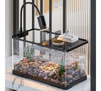 Tanica Portatile Per Tartarughe, Acquario Multiuso, Habitat Per Tartarughe Bianche, Design Spazioso Per Tartarughe E Mauremys Mutica(X-Large)