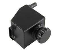 Tanica serbatoio liquido servosterzo in alluminio con tappo(Black)