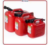 VERDELOOK Tanica in plastica Rossa per Carburante con boccaglio, capienza 20 Litri