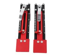 TANIQIACA 2Pcs Sliding Mounting Gauges, Aluminum Alloy Clear Standard Scales Sliding Installation Tool, with 360° Rotating Locking Clamp, for Fiber Cement Wall Panels