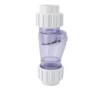 TANIQIACA Pool Check Valve 1.5 inch, Transparent PVC Non-Return Valve for Swimming Pool Pump, Durable Plastic Check Valve for Spa, Hot Tub, Water Pipes, And Outdoor Pool Equipment (159