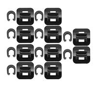 TANIQIACA Set guida cavi premium per bici - 10 basi durevoli in lega di alluminio con clip a C per gestire in modo sicuro i cavi dei freni e migliorare l'organizzazione della bici