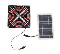 TANIQIACA Solar Exhaust Fan, 10W Monocrystalline Solar Panel Ventilation Fan with Protective Mesh, 5V Solar Powered Vent Fan for Greenhouse, RV, Attic, Round Duct, And off-Grid Cooling (157