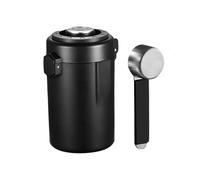 Tanister Per Chicchi Di Caffè A Vuoto, Design Elegante E Moderno, 1 Pezzo, Conservazione Del Caffè In Acciaio Inossidabile, Contenitore Ermetico, Conserva Freschezza Con Per Terreni E Fagioli