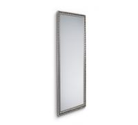 TANJA SPECCHIO DA PARETE CON CORNICE LAVORATA CON GANCI X INSTALLAZIONE ORIZZONTALE E VERTICALE 50X150CM ARGENTO