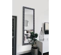 TANJA SPECCHIO DA PARETE CON CORNICE LAVORATA CON GANCI X INSTALLAZIONE ORIZZONTALE E VERTICALE 50X150CM NERO ARGENTO