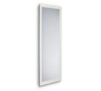 Tana - Specchio da parete rettangolare, con cornice in legno, 50 x 150 cm, colore: Bianco