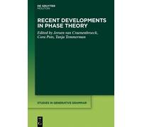 Tanja Temmerman Recent Developments in Phase Theory (Tascabile)