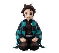 Tanjiro Figure Agatsuma Zenitsu/Hashibira Inosuke/Tsuyuri Kanao, figura anime Action Figure Sitting Position Noddle Stopper Figurine Statue Model Desktop DecorationCollectible Gifts 9 cm
